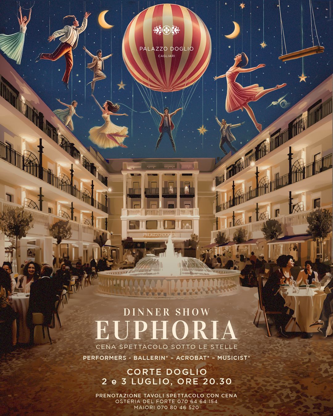 Dinner Show EUPHORIA - Palazzo Doglio
